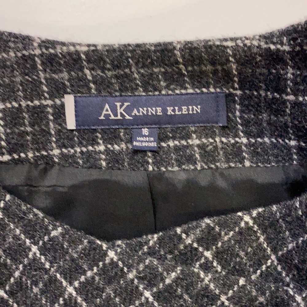 Ak Lambs Wool Asymmetrical Button Closure Swing - image 5